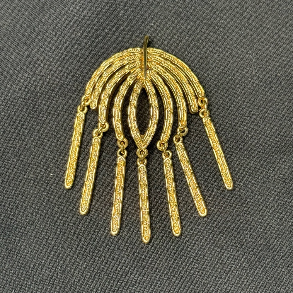 Vintage Coventry Umbrella Brooch Gold Tone